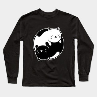 Yin and Yang Kitties Long Sleeve T-Shirt